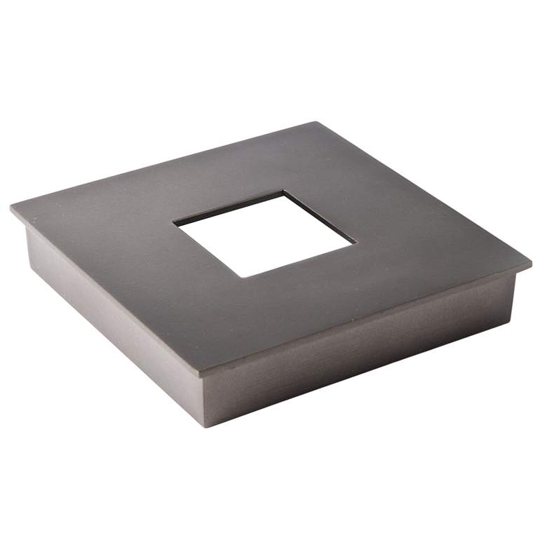 Image 1 Medium Square Cover Cap Outdoor - Coastal Dark Smoke Finish