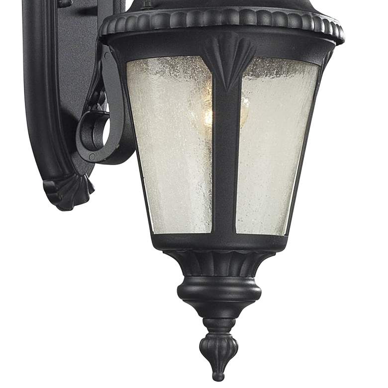 Image 2 Medow 19 3/4 inch High Black Metal Outdoor Wall Light more views