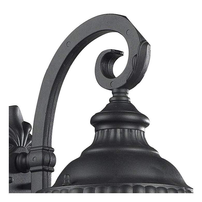 Image 3 Medow 19 3/4 inch High Black Metal Outdoor Wall Light more views
