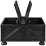 2_Medrum 36" Square Antique Black Coffee Table with Storage