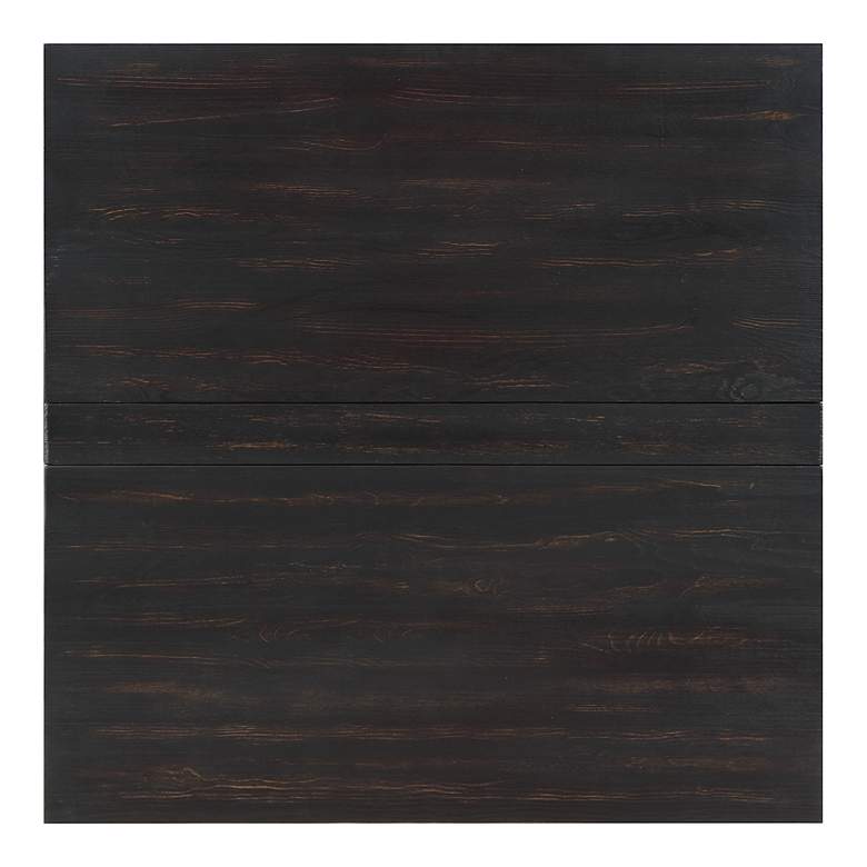 Image 3 Medrum 36" Square Antique Black Coffee Table with Storage more views
