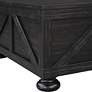4_Medrum 36" Square Antique Black Coffee Table with Storage more views