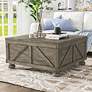 1_Medrum 36"W Antique Gray Square Coffee Table with Storage