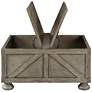 3_Medrum 36"W Antique Gray Square Coffee Table with Storage more views