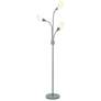 1_Medusa 70.25" High 3-Light Silver Floor Lamp