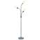Medusa 70.25" High 3-Light Silver Floor Lamp