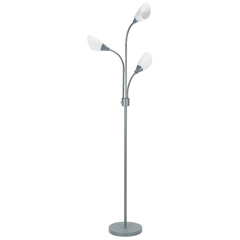 Image 2 Medusa 70.25" High 3-Light Silver Floor Lamp more views