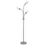 2_Medusa 70.25" High 3-Light Silver Floor Lamp more views
