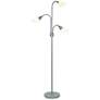 3_Medusa 70.25" High 3-Light Silver Floor Lamp more views
