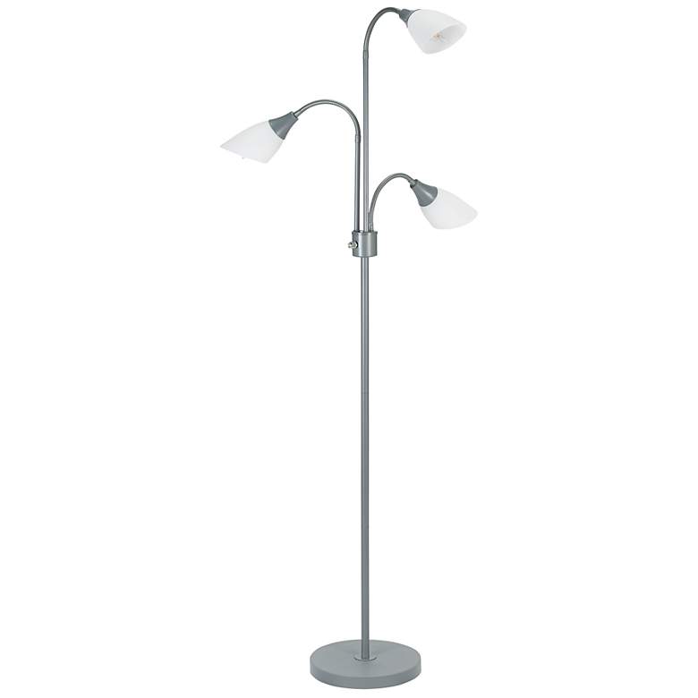 Image 4 Medusa 70.25" High 3-Light Silver Floor Lamp more views