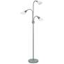 4_Medusa 70.25" High 3-Light Silver Floor Lamp more views
