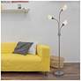 7_Medusa 70.25" High 3-Light Silver Floor Lamp more views