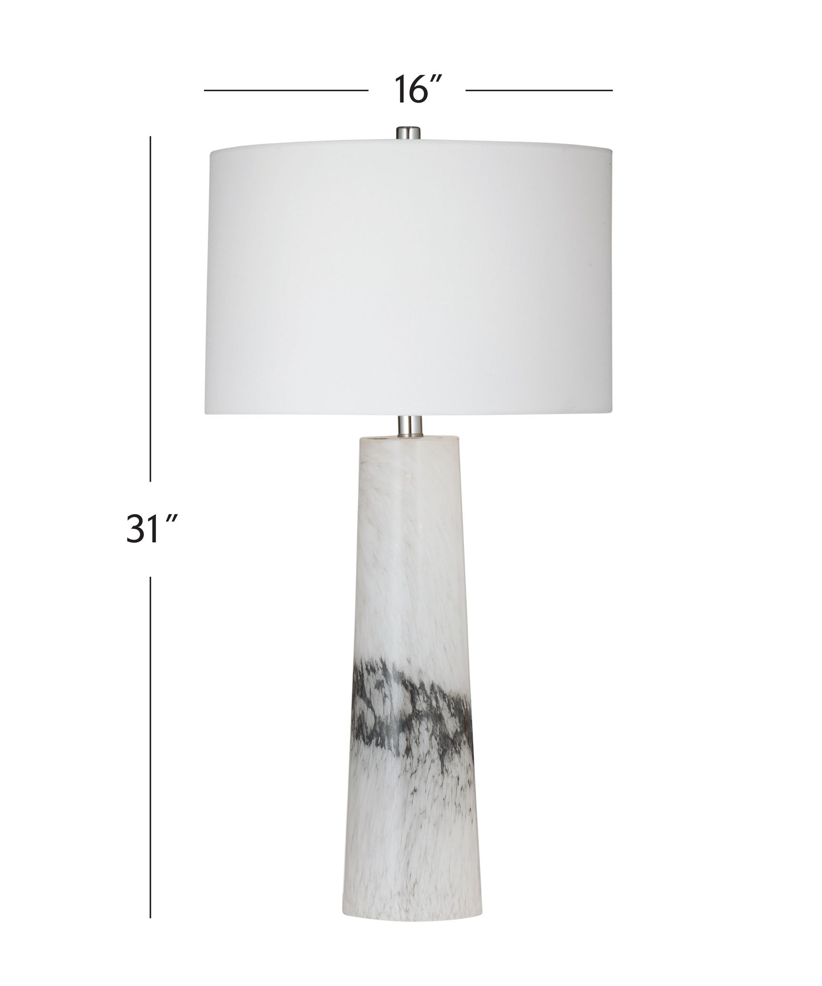 Image 6 Medway 31" High White And Black Table Lamp more views