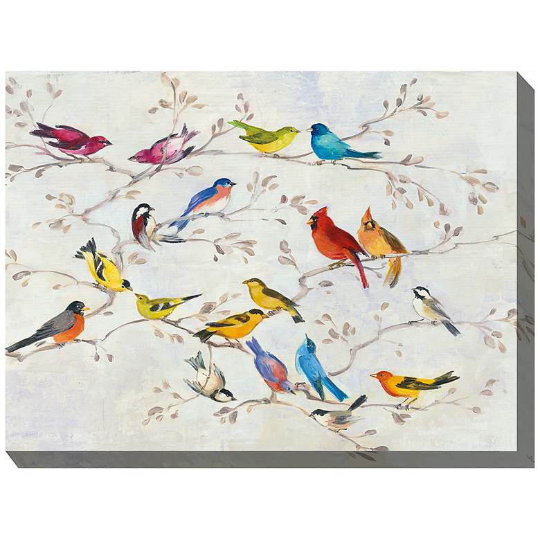 Image 2 Meet and Greet 40"W All-Weather Outdoor Canvas Wall Art