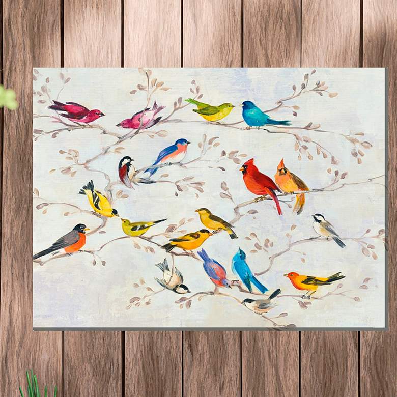 Image 1 Meet and Greet 40"W All-Weather Outdoor Canvas Wall Art