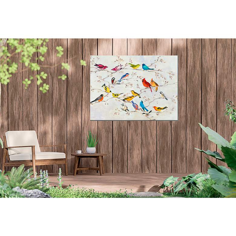Image 4 Meet and Greet 40"W All-Weather Outdoor Canvas Wall Art more views