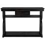 7_Mefford 47 1/4"W Reclaimed Black Oak 1-Drawer Console Table more views