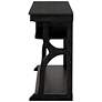 Mefford 47 1/4"W Reclaimed Black Oak 1-Drawer Console Table