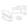 Mefford 47 1/4"W Reclaimed Black Oak 1-Drawer Console Table