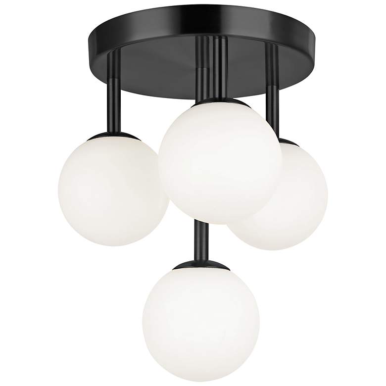 Image 2 Megallan 10 3/4" Wide Matte Black Ceiling Light
