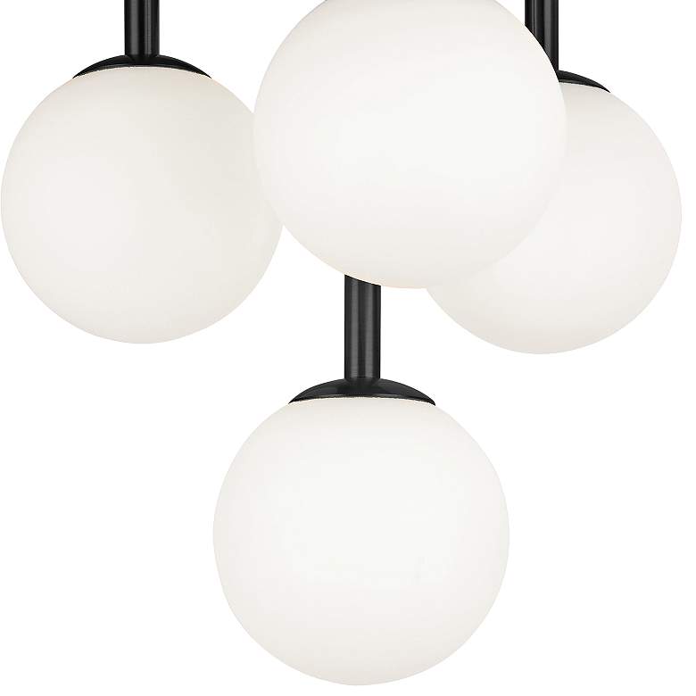 Image 3 Megallan 10 3/4" Wide Matte Black Ceiling Light more views