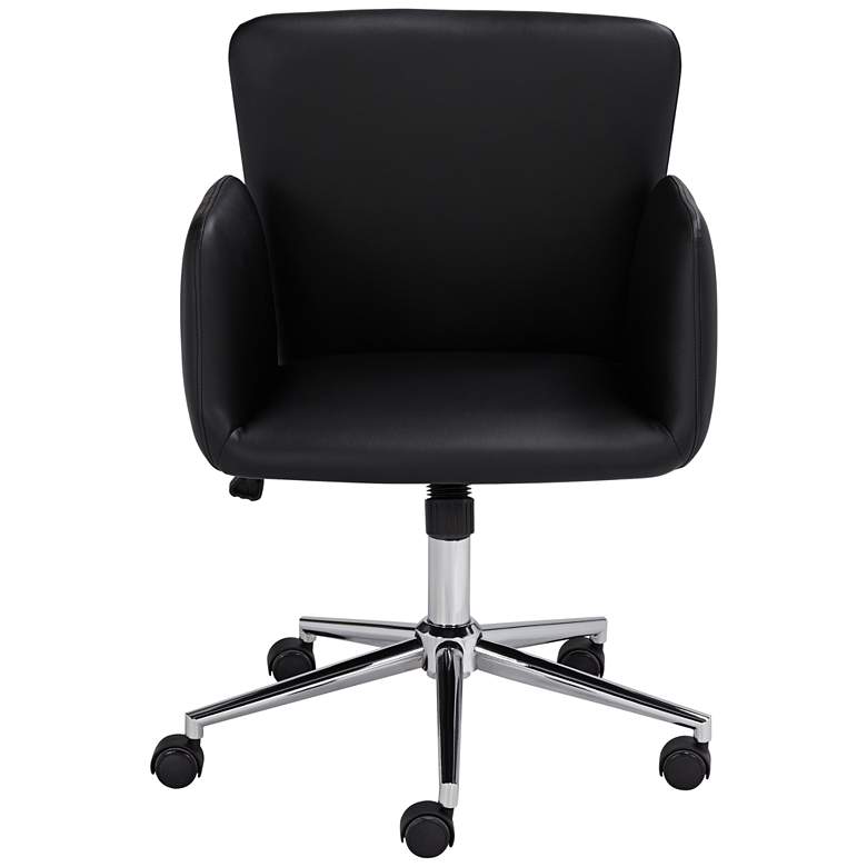 Image 7 Megan Black Faux Leather Swivel Office Chair more views