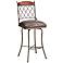 Megan Ford Leather Mocha Bar Stool