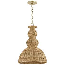Image1 of Megan Molten x Mitzi Mayla 15.25 In 1 Lt Pendant Aged Brass
