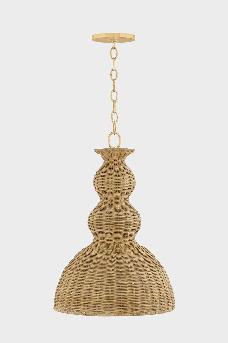 Image 3 Megan Molten x Mitzi Mayla 15.25 In 1 Lt Pendant Aged Brass more views