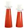 Meghan Daredevil Glass Pillar Candle Holders Set of 2