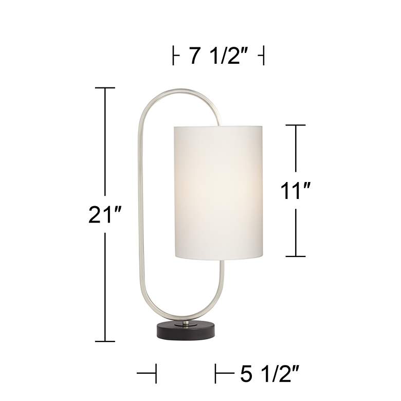 Image 7 Mel 21 inch High Modern Loop Accent Table Lamp more views