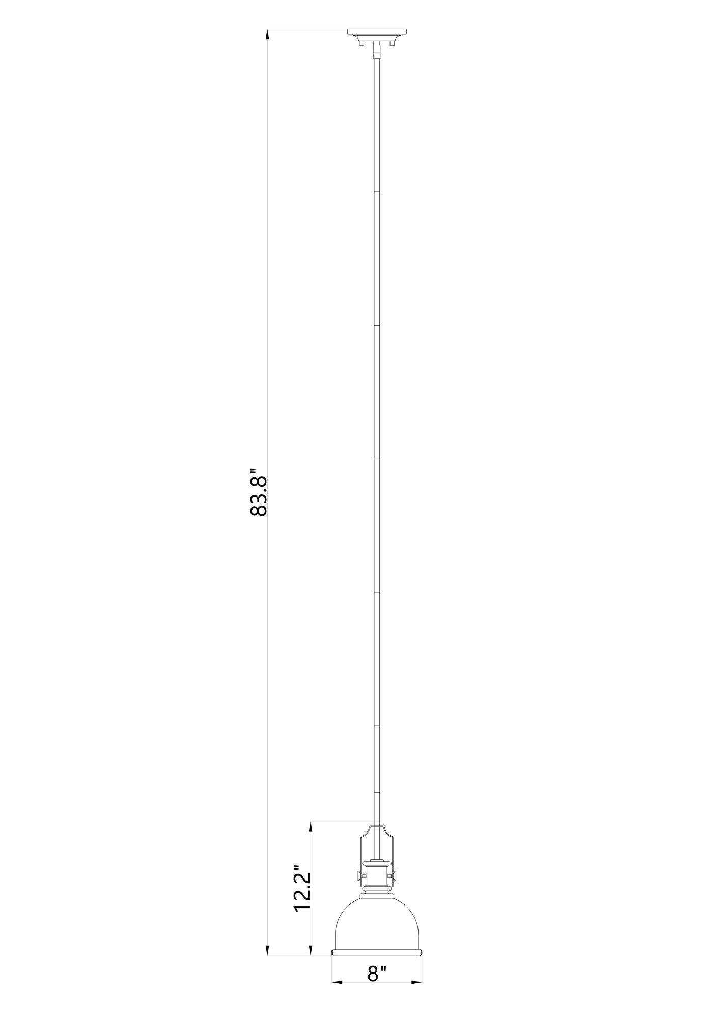 Melange 1 Light Pendant