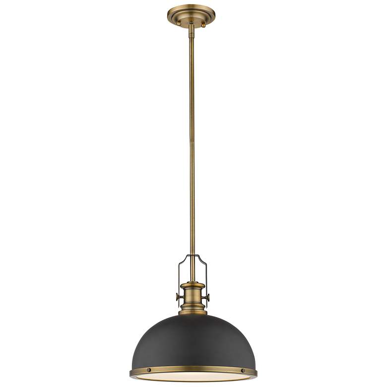 Image 1 Melange 13 1/4" Wide Heritage Brass Bronze Pendant Light