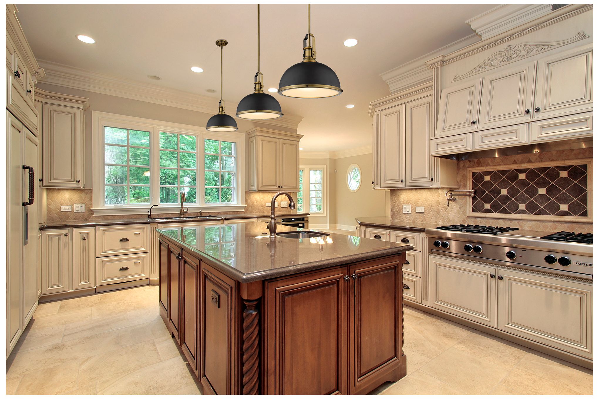 Image 2 Melange 13 1/4" Wide Heritage Brass Bronze Pendant Light more views