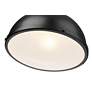 6_Melange 13 1/4" Wide Matte Black Dome Pendant Light more views