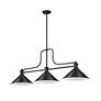 5_Melange by Z-Lite Matte Black 3 Light Billiard Light more views