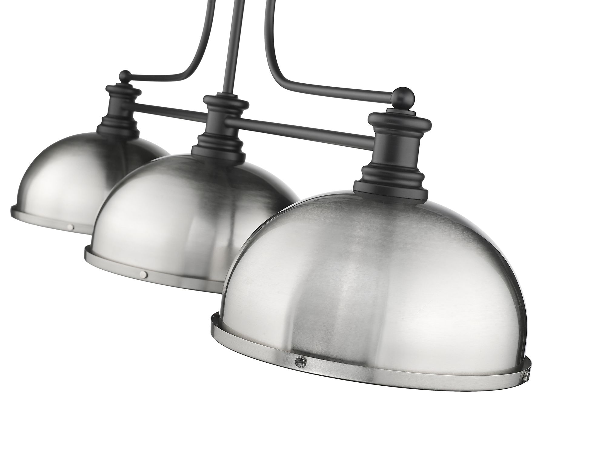 Image 4 Melange by Z-Lite Matte Black 3 Light Billiard Light more views