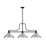 2_Melange by Z-Lite Matte Black 3 Light Billiard Light more views