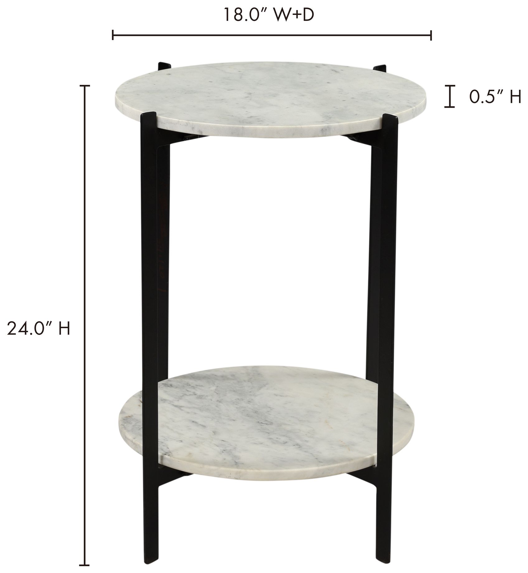 Image 5 Melanie Accent Table White more views