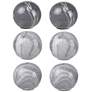 Melanie Marbleized Gray Decorative Balls Set of 6