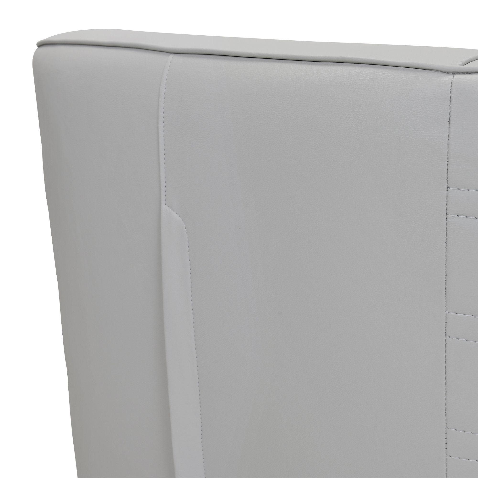 Image 7 Melanie Swivel Chair in Dove Gray Genuine Leather more views