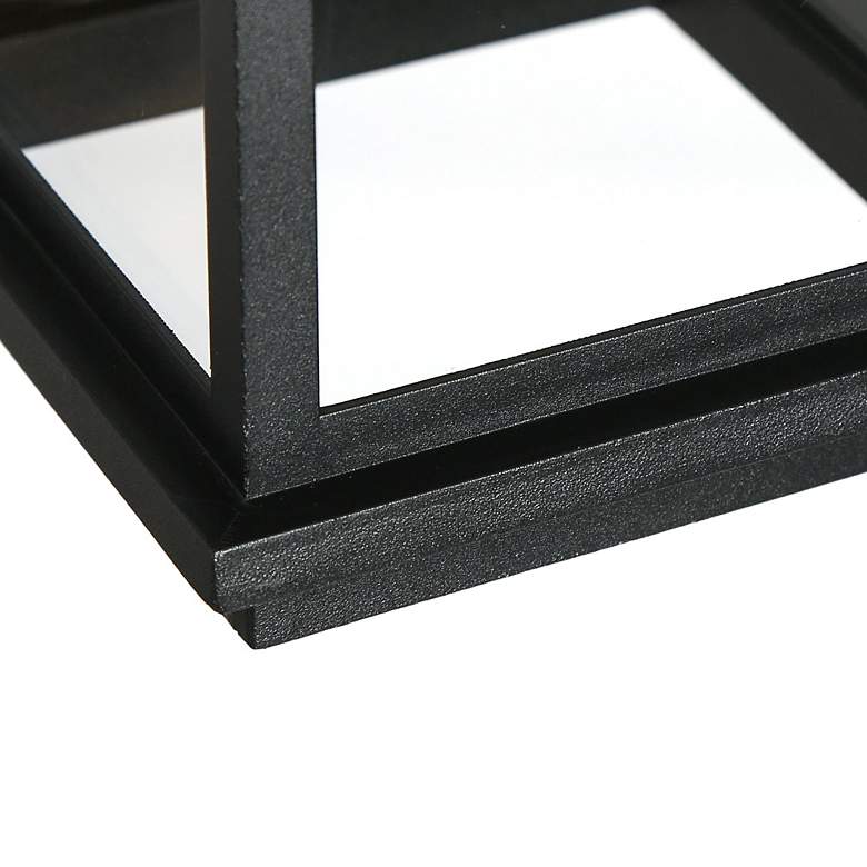 Image 6 Melansa 10.6 inch High Black Glass Outdoor Hanging Light more views