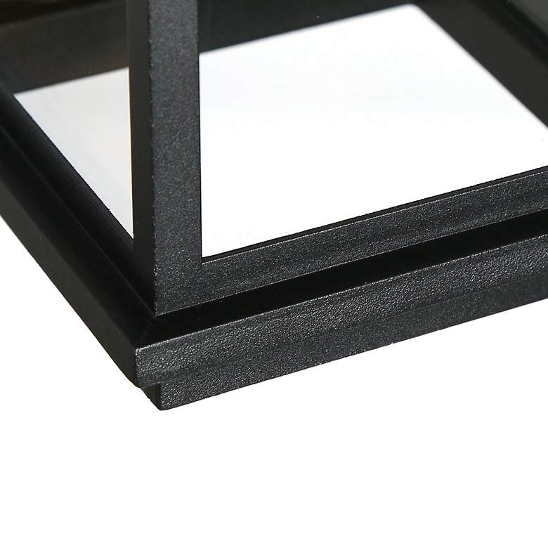 Image 6 Melansa 10.6" High Black Glass Outdoor Hanging Light more views