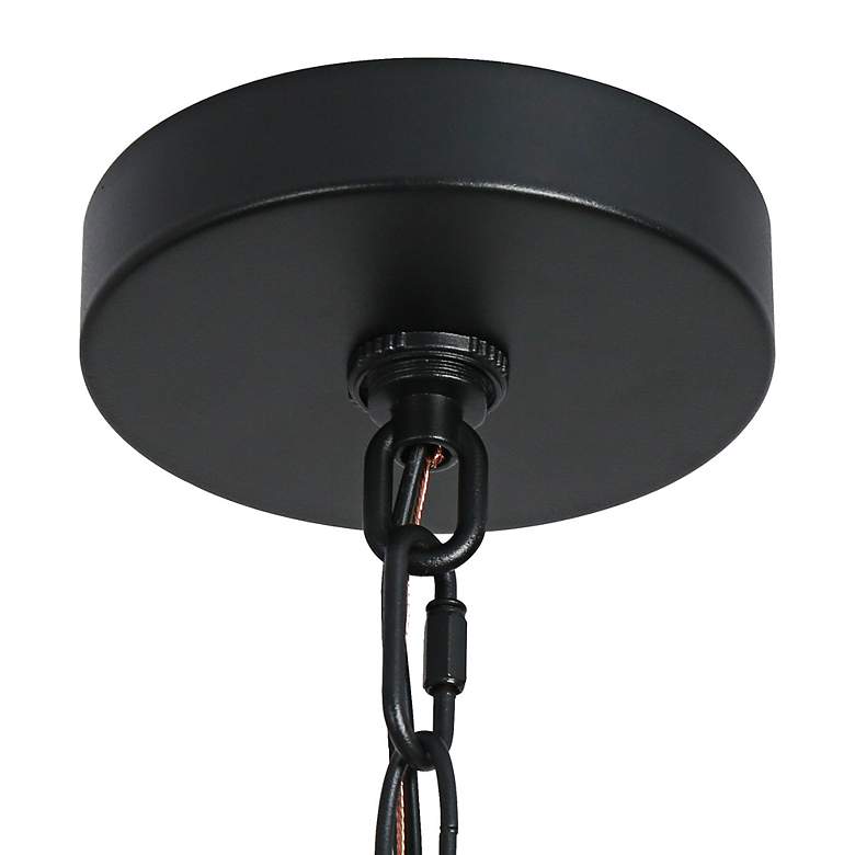 Image 4 Melanthius 12 1/2" High Textured Black Outdoor Hanging Light more views