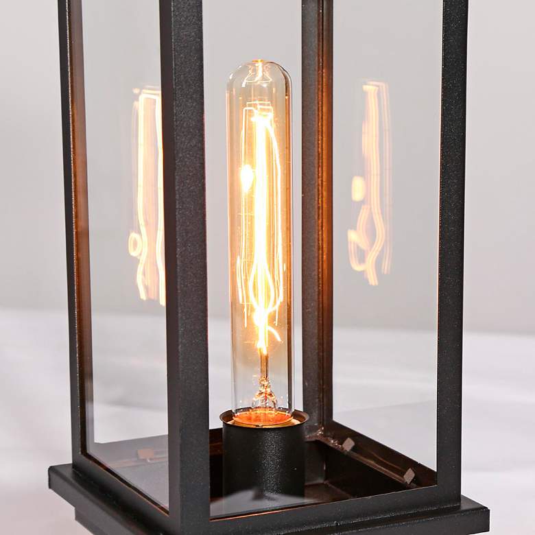 Image 5 Melanthius 15 3/4" High Textured Black Outdoor Post Light more views