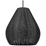 1_Melany 17 1/2" Wide Natural Black Pendant Light