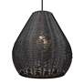 4_Melany 17 1/2" Wide Natural Black Pendant Light more views