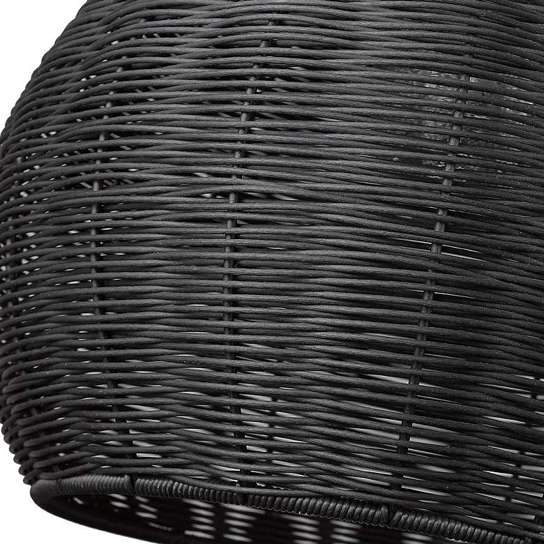 Image 6 Melany 17 1/2" Wide Natural Black Pendant Light more views