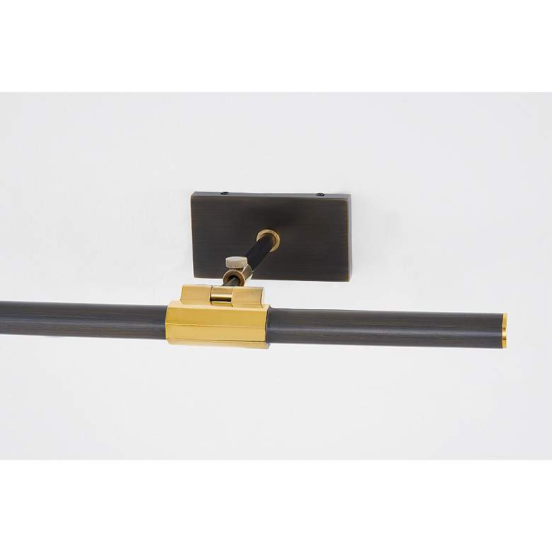 Image 3 Melbourne 16" Wide Aged Brass and Bronze LED Picture Light more views