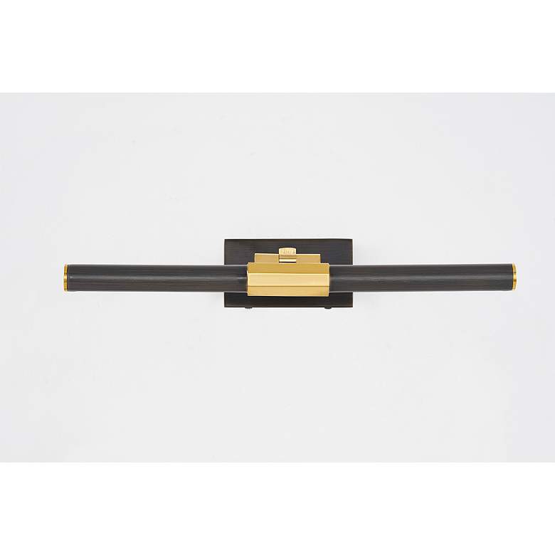 Image 4 Melbourne 16" Wide Aged Brass and Bronze LED Picture Light more views